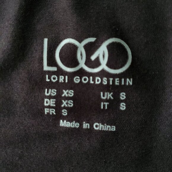 LOGO Lori Goldstein Trapeze Sharkbite Dress Chiffon Black Witchy Whimsigoth XS - Picture 6 of 14